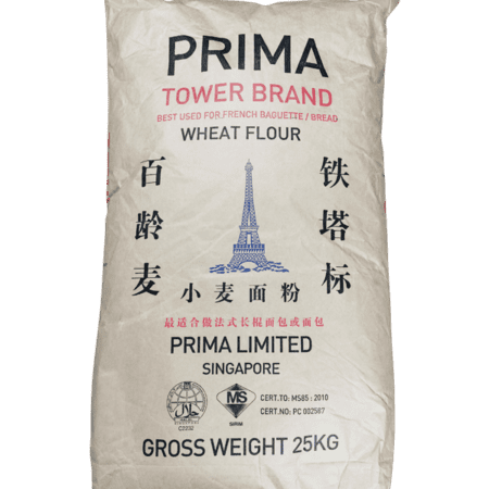 PRIMA แป้งขนมปังตรา Tower(T55) 25kg EXP :  29.05.23