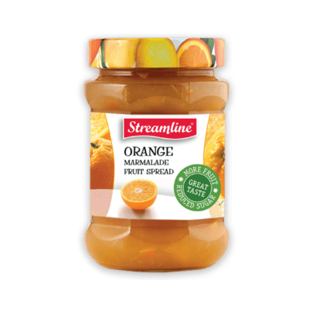 Streamline Diced Cut Orange Marmalade Reduced Sugar Jam 340G EXP : 29.05.23
