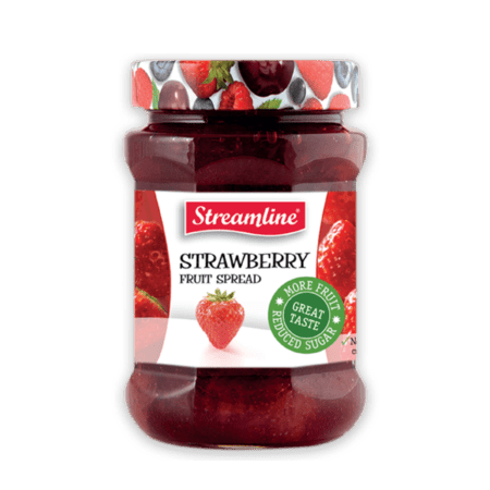 Streamline Strawberry Reduced Sugar Jam 340G EXP ; 13.11.23