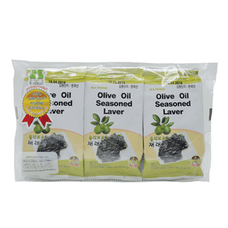 Sea Friend Olive Oil Seasoned Laver (Pack) 15G (5G X 3)