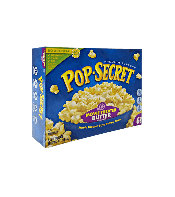 Pop Secret Microwave Popcorn - Movie Theater Butter 544G