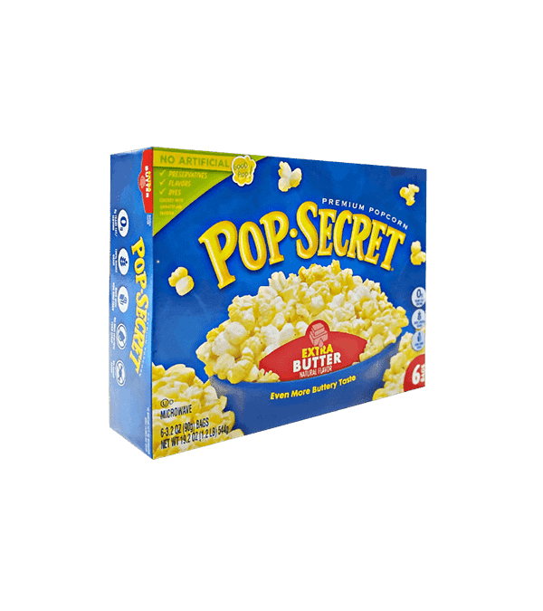 Pop Secret Microwave Popcorn - Extra Butter 544G