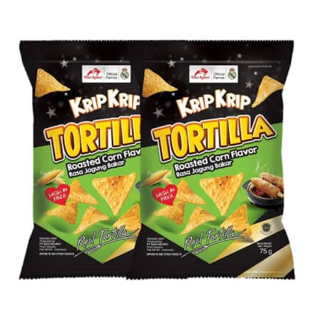 KRIP KRIP - TORTILLA CHIP Roasted Corn Flavor 75gx2