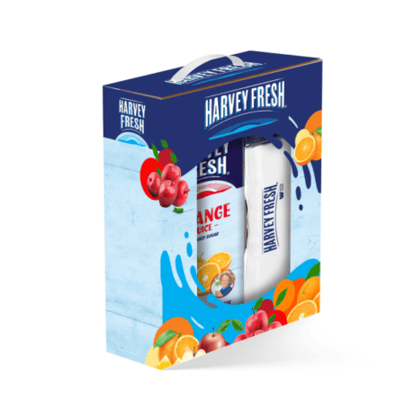 Harvey Fresh Orange Juice 1L + กระบอกน้ำคละสี Gift Set