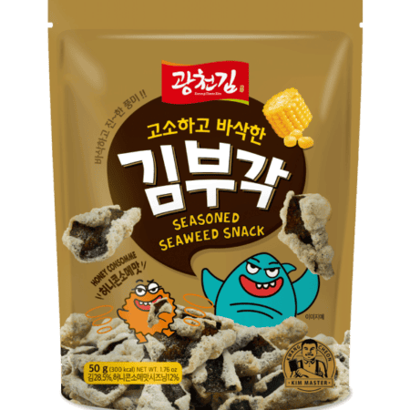 Kwang Cheon Kim Korean Crispy Seaweed Snack Honey & Corn 50g EXP : 06.07.24