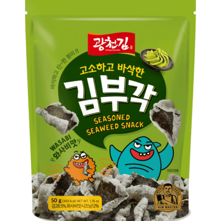 Kwang Cheon Kim Korean Crispy Seaweed Snack Wasabi 50g