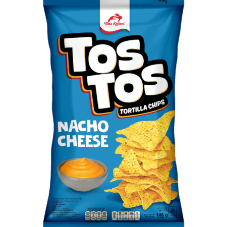 TOS TOS Tortilla Chips Nacho Cheese ตอร์ติญ่า ชิปส์ รสนาโชชีส 145g