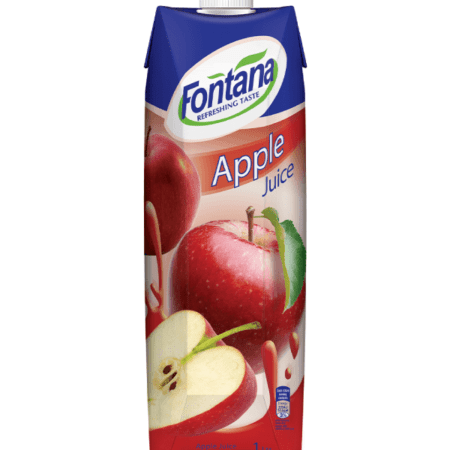 FONTANA น้ำแอปเปิ้ล 100% จากน้ำแอปเปิ้ลเข้มข้น 1L